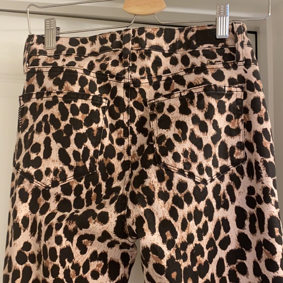 Paige Hoxton Ankle Pink Brown Leopard Jeans Sz 25 - Picture 8 of 10